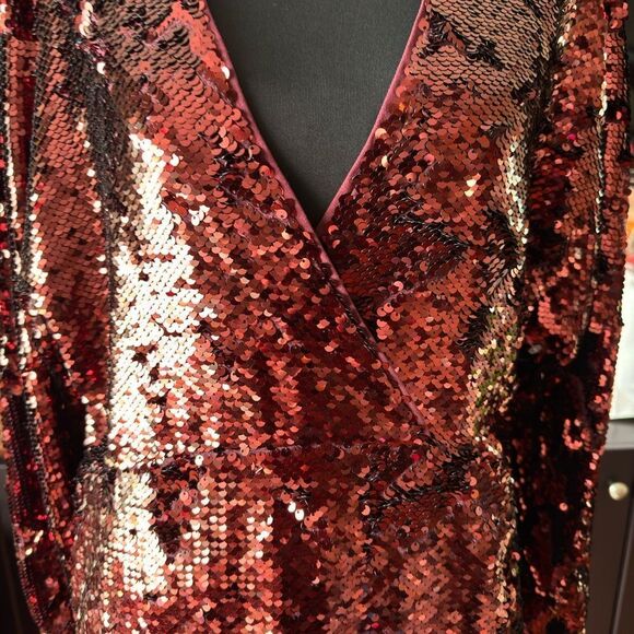 Ted Baker Evening Dress 'EMALEEE' in Carmine Red in size 2 - Picture 5 of 16